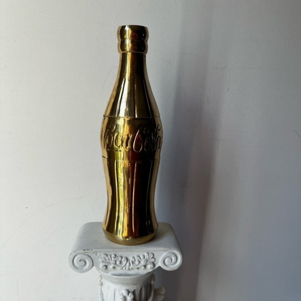 Coca Cola Gold brass Bottle Decor